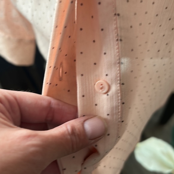 STUNNING H&M LIGHT PINK BLOUSE WITH TINY DOTS ALL OVER BNWT SIZE 10 - Picture 10 of 16